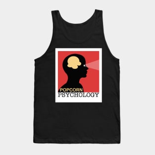 Popcorn Psychology White Border Tank Top